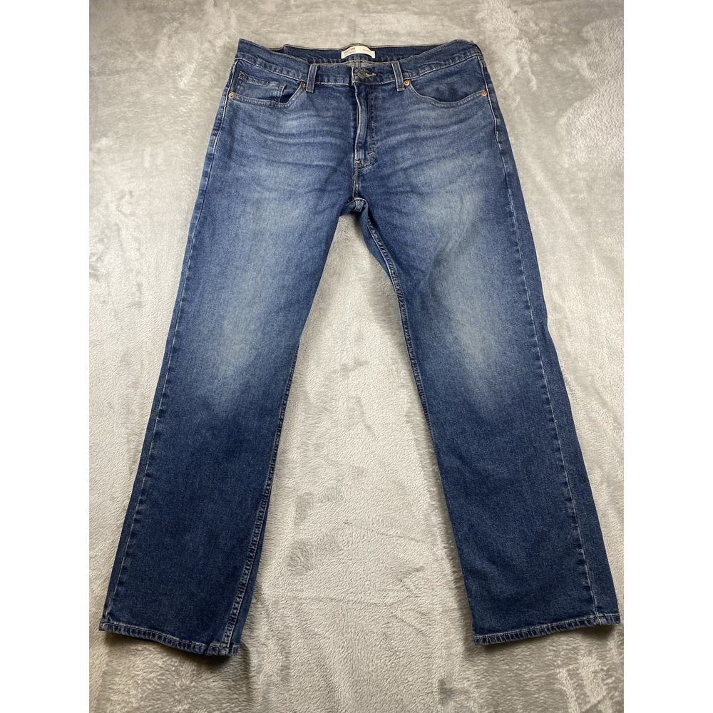 Signature Levi Strauss Jeans Mens 34x30 Blue Relaxed Fit‎ Straight Leg (35x30.5)